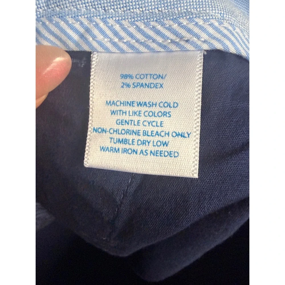 Southern Tide Womens Navy Blue Seersucker Striped Shorts‎ Size 6 Preppy Coastal